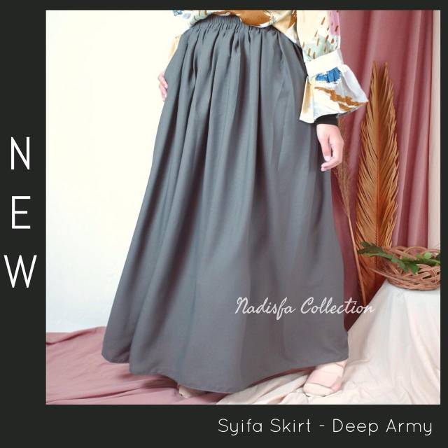 SYIFA SKIRT ROK PANJANG RAMPEL KECILk