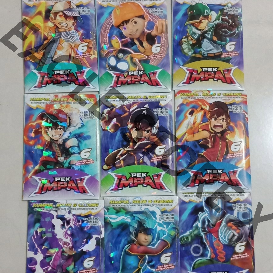 Boboiboy Galaxy Card Pek Impak