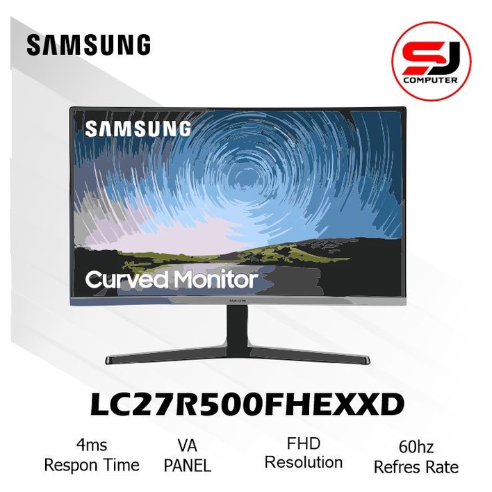 Monitor LED Samsung 27&quot; C27R500 LC27R500FHEXXD Bezeless Curved