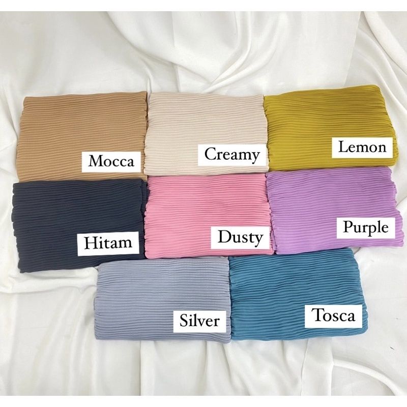 PASHMINA PLISKET LIDI BAHAN CERUTY BABYDOLL THE BEST QUALITY