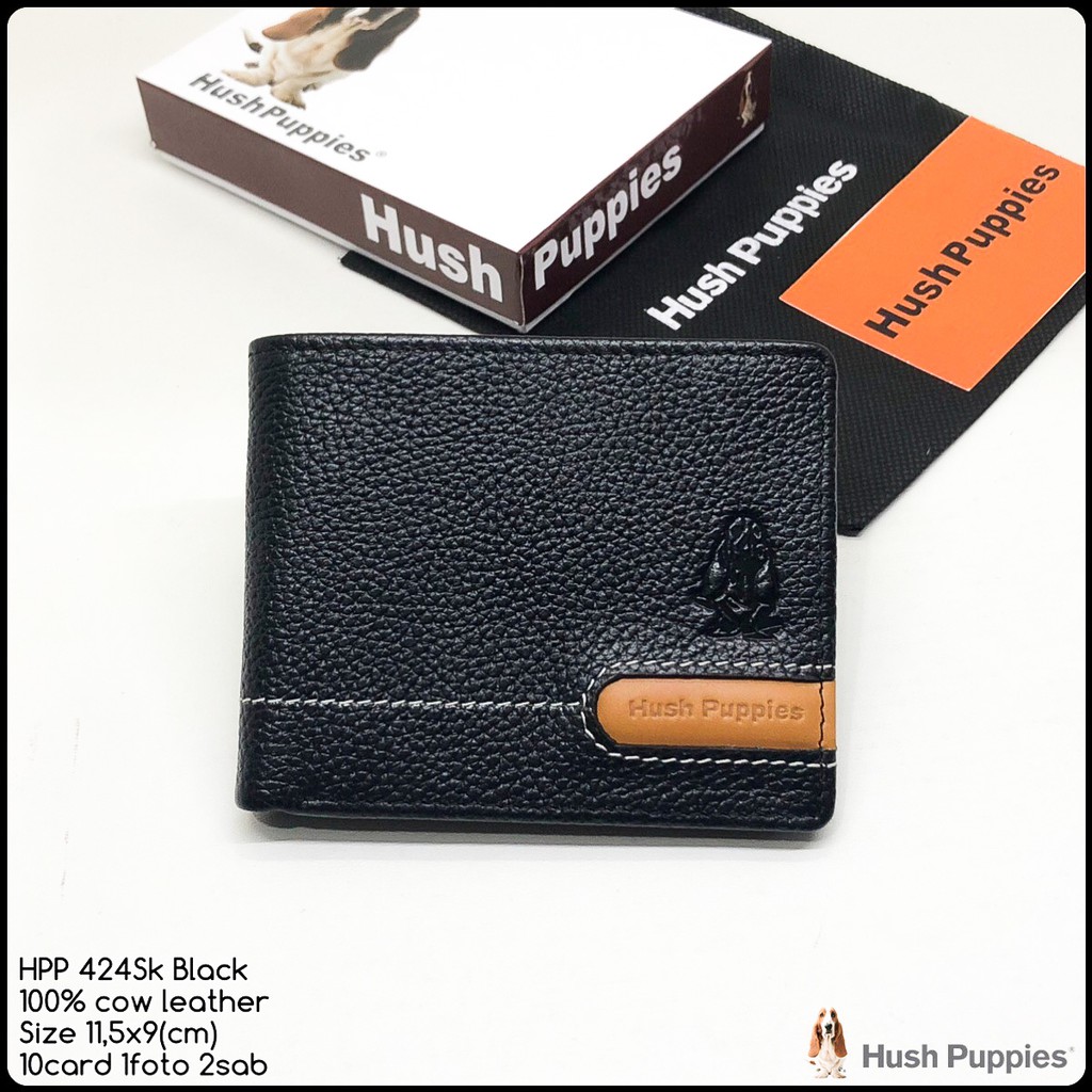 PROMO Dompet  hush  puppies  424sk black super premium dompet  