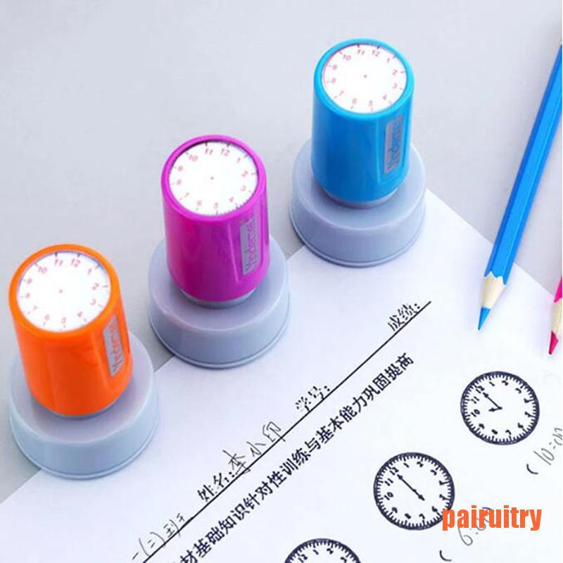 Stempel Segel Dial Jam Untuk Mengajar Anak Sekolah Dasar