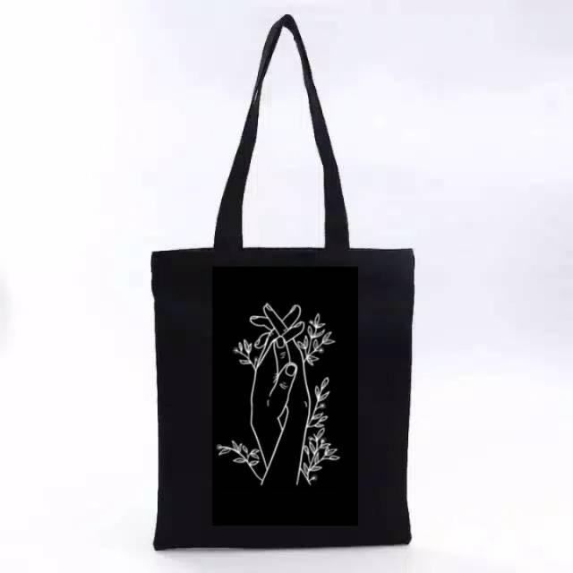 [LOKAL] POKY - Totebag tote (PAKAI SELETING) Karakter Tote bag kpop murah wanita custom motif