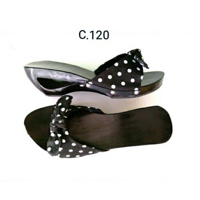  SANDAL  KELOM GEULIS PITA  POLKADOT SANDAL  WANITA  Shopee 