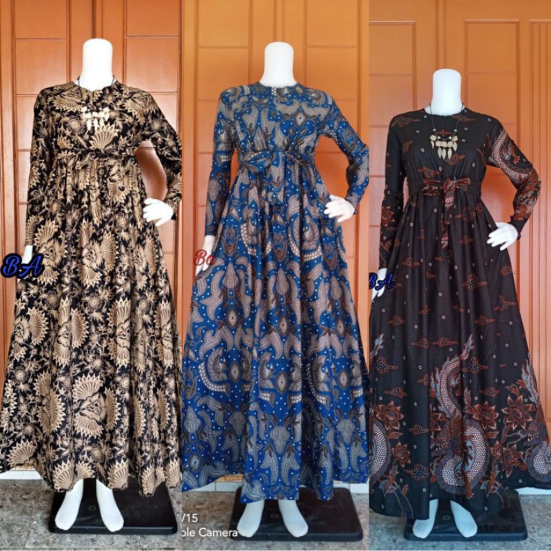 Distributor New Gamis Batik (cod) Manggar Gamis Batik Model Terbaru 2020 qx1lMWDfW1arjJ