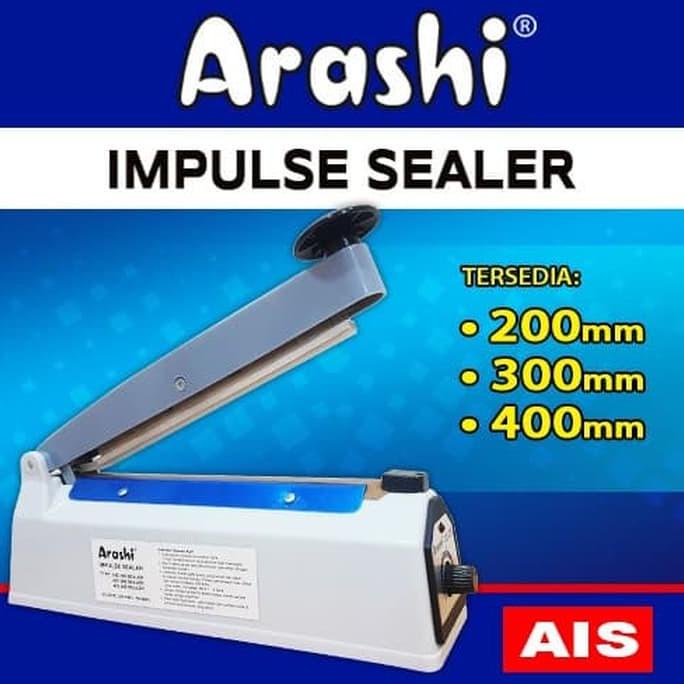 Arashi Impulse Sealer Ais 300 30Cm Alat Perekat Press Plastik Ais300