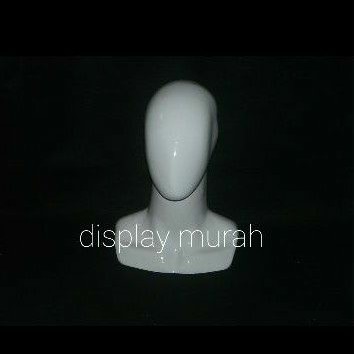 Manekin Kepala Fiber Alien Patung Display Wig Jilbab Syal - BH