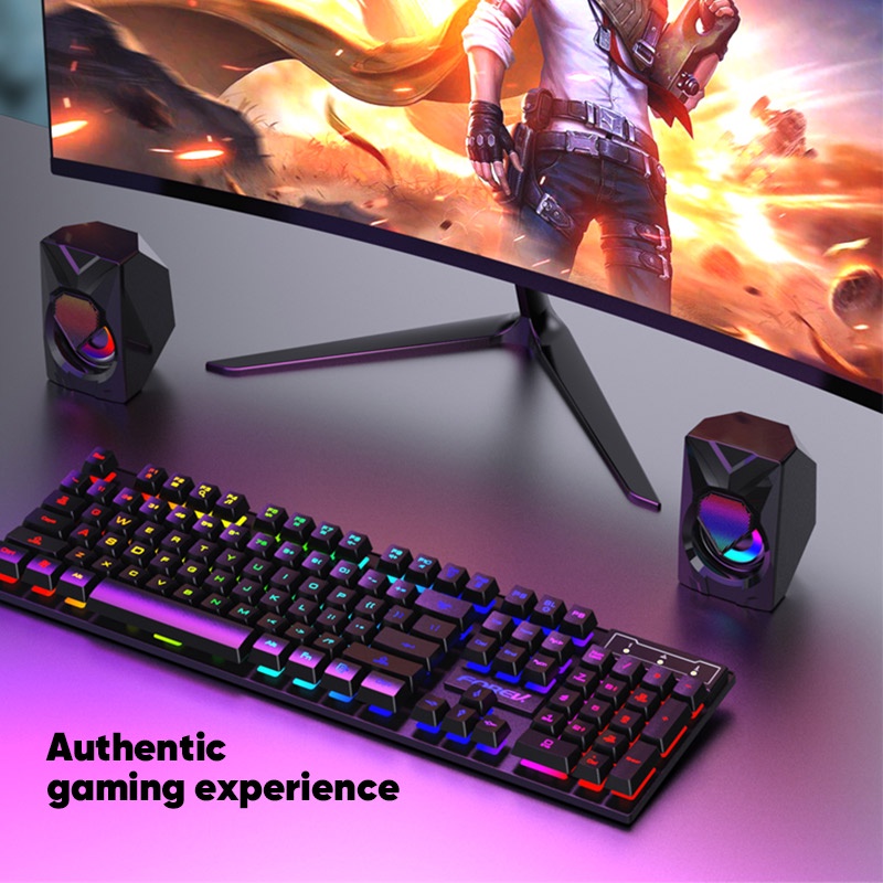 Bepop Speaker Gaming RGB Light Audio Komputer Untuk PC Laptop