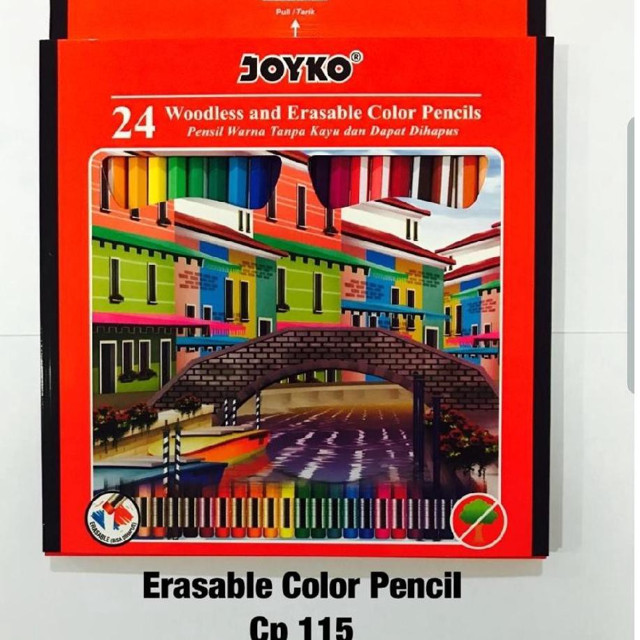 

67J BISA DIHAPUS Pensil Warna 24 Warna CP-115 Joyko Ready Stok