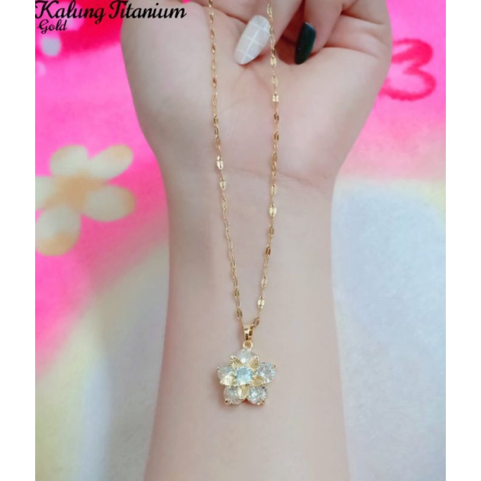 kalung wanita kalung titanium perhiasan wanita  aksesoris kalung aksesoris wanita