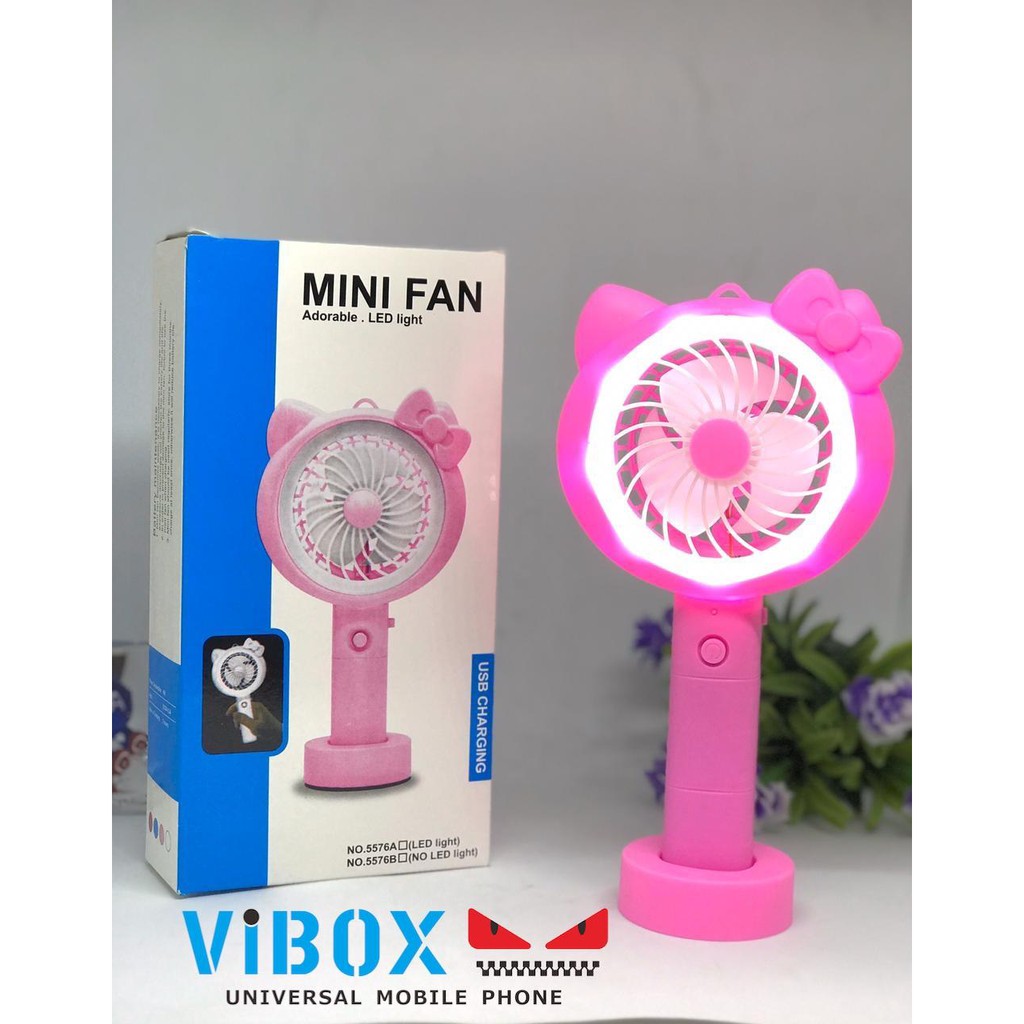 KIPAS ANGIN MINI FAN KIPAS PORTABLE KIPAS ANGIN GENGGAM KARAKTER LUCU