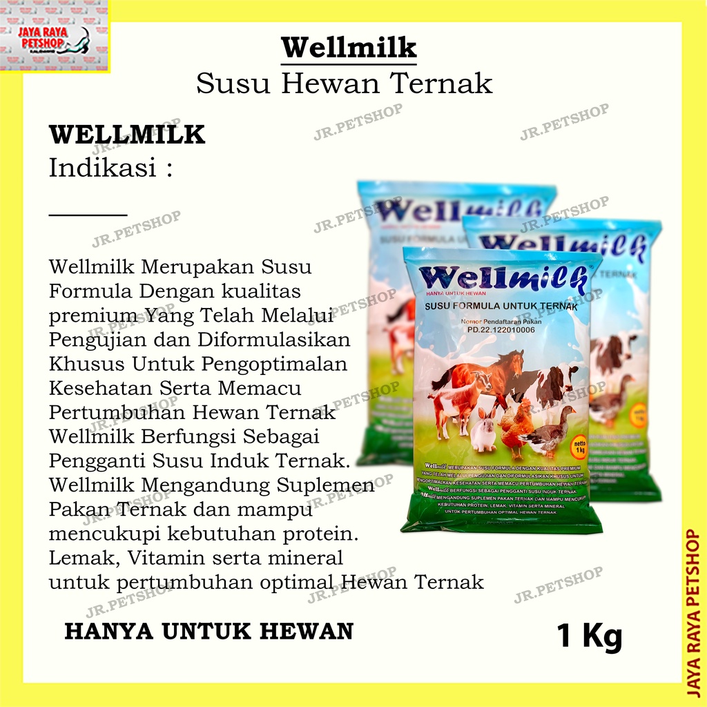 Wellmilk susu untuk hewan ternak 1kg