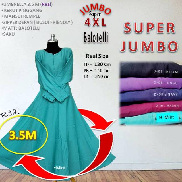 Gamis Polos Super jumbo 4xl Wanita syari busui Balotelli seragam murah Terbaru Baju remaja Pesta mod