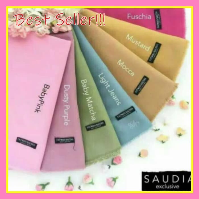 Kerudung Rawis Saudia Segi empat Hijab Jilbab Syari  ER-45