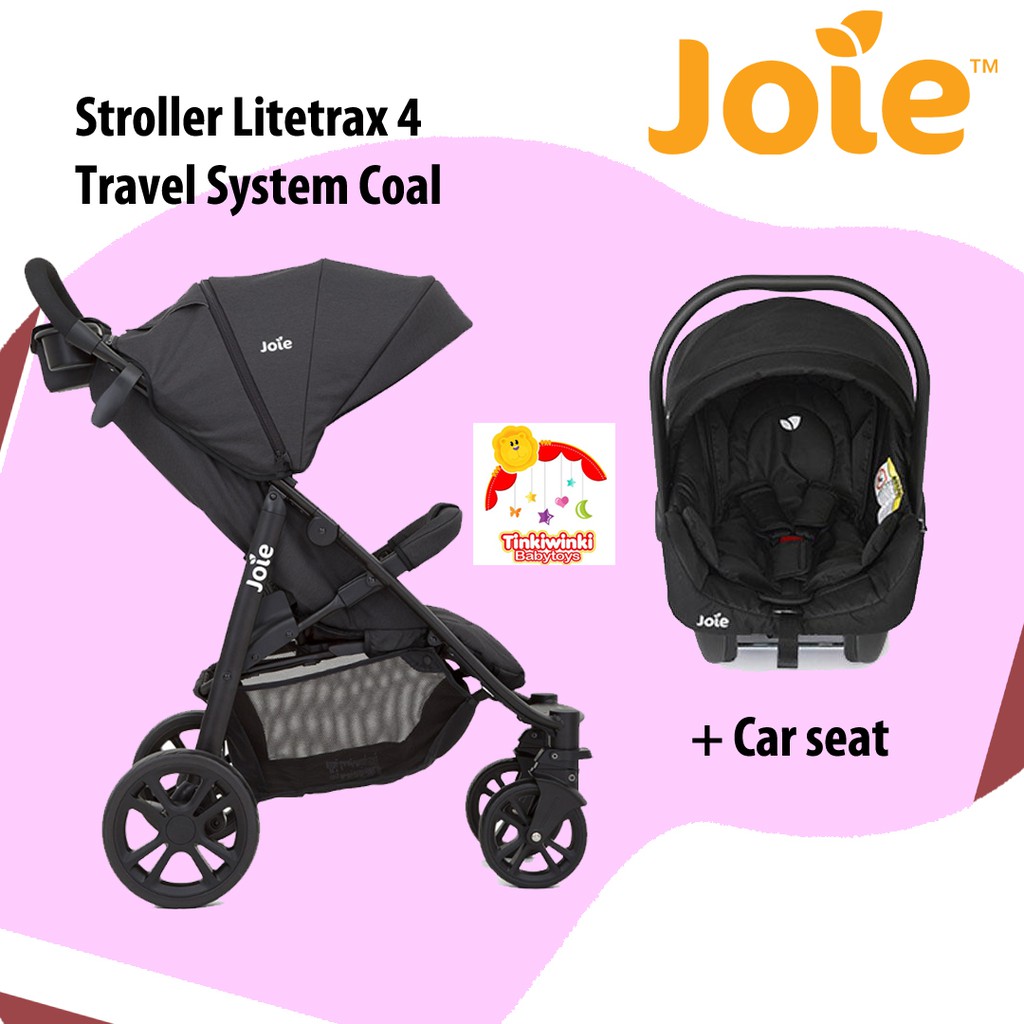 JOIE Stroller Litetrax 4 Travel System Coal