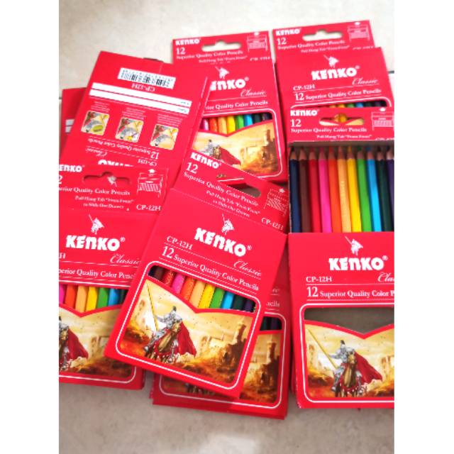 

Pensil warna kenko 12 warna pendek CP-12H