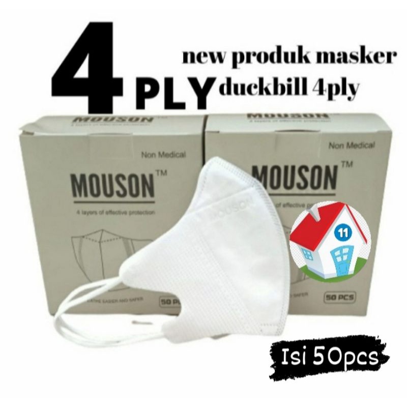 Masker Duckbill BFE 95% mask premium quality