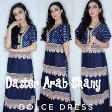 SHANY DOLCE DRESS" Daster Arab, Dubai, Turki, Longdress, Busui, Panjang