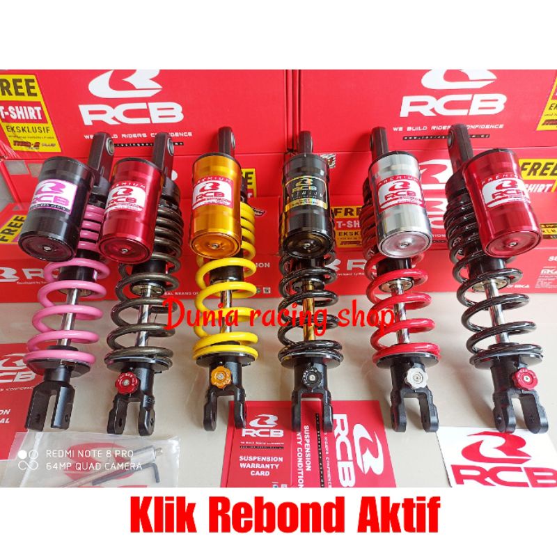 Shock RCB Tabung Vario 125 Vario 150 Beat Vario 110 Scoopy Fazzio Lexi Vario 160 Mio M3 Xeon Mio j Fino X ride Spacy Spin SkyDrive Genio Beat fi Beat Deluxe Scoopy new Beat Street Beat esp FreeGo Mio soul GT Mio S Mio Sporty 305MM dan 330MM Original RCB