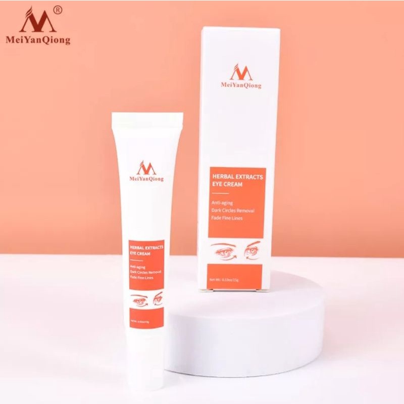 MeiYanQiong Herbal Probiotic Eye Cream Mengurangi Dark Circle-Anti Wrinkle-Anti Aging-Mengurangi Lingkaran Mata Hitam-15gr