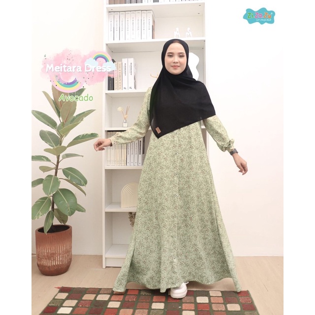 Zizazu-Gamis Motif Bunga Cantik Meitara
