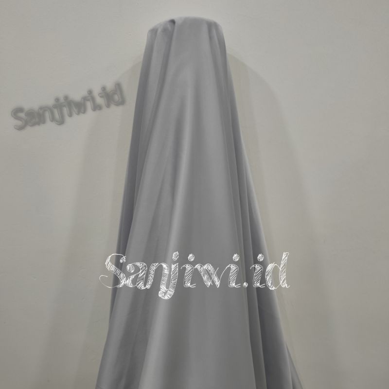 Kain SATIN VELVET PREMIUM / Kain Satin Bridesmaid High Quality-Silver