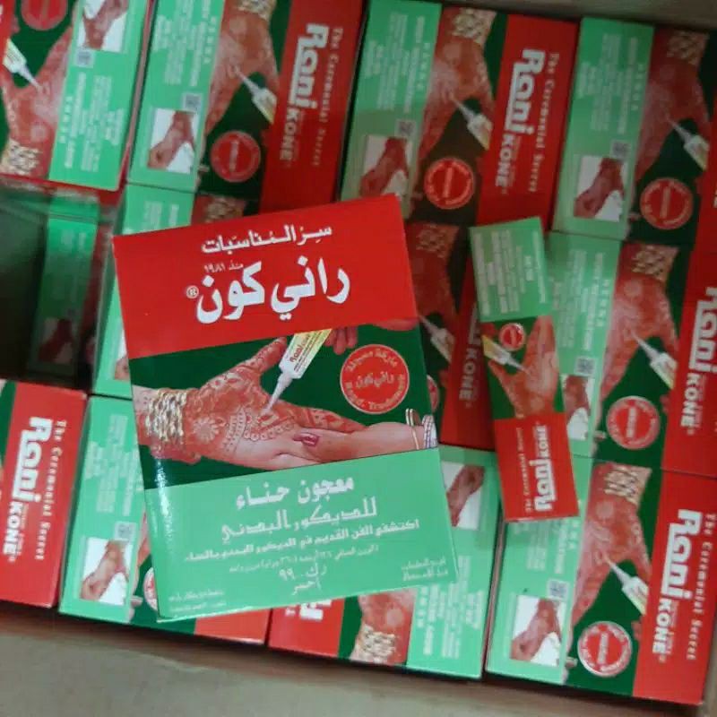 RANI KONE HENNA PASTE BODY DECORATION RK 99 REDIS UKURAN BESAR LUSINAN
