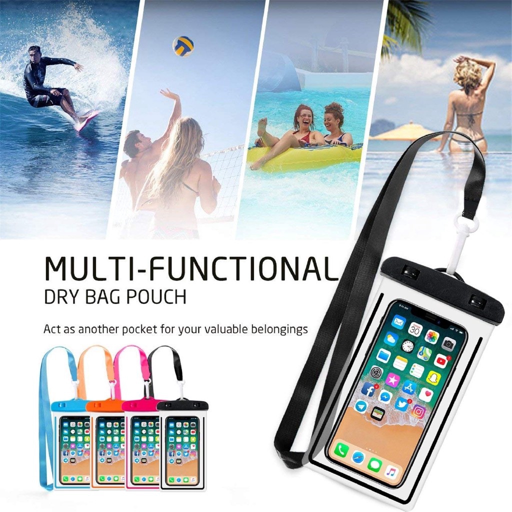 [Bayar Di Tempat]Pouch Dry Bag Anti Air Universal untuk iPhone / Samsung