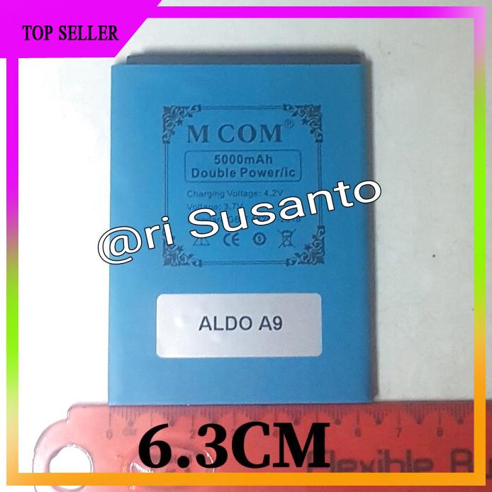 ACC HP BATERAI MCOM ALDO A9 3G DOUBLE POWER 5000MAH
