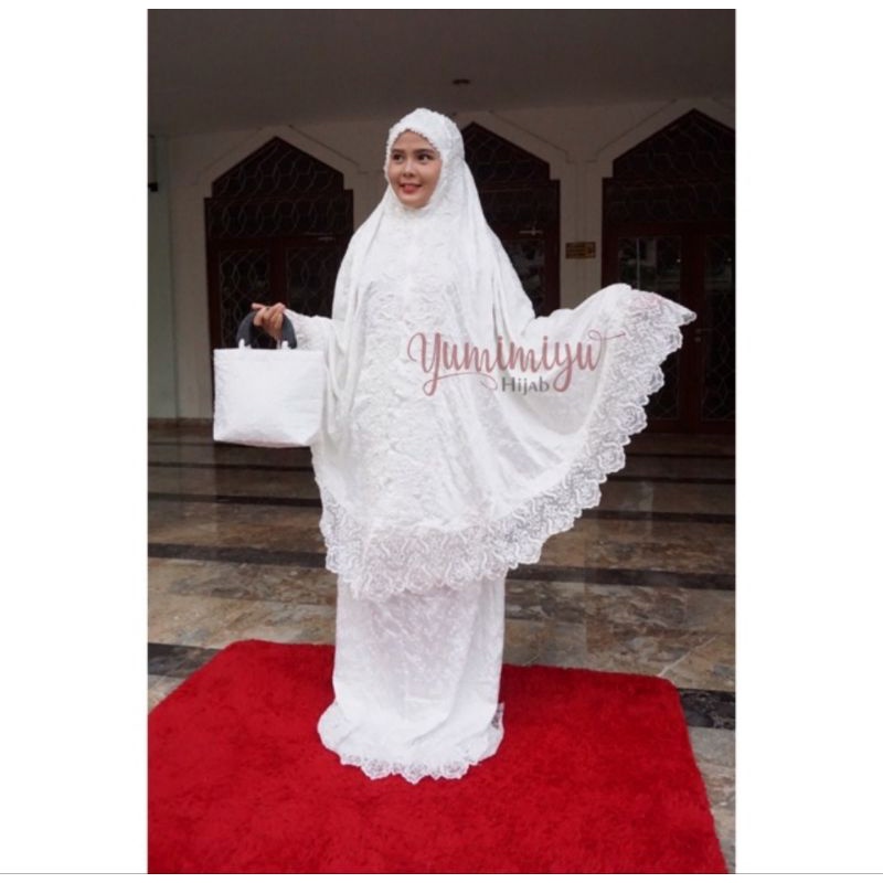 mukena lebaran mewah dan cantik mukena kekinian mukena premium