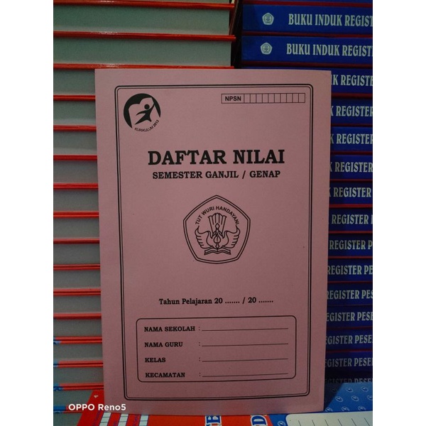 

Daftar nilai semester ganjil/genap