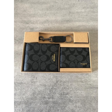 DOMPET PRIA COACH MEN WALLET SIGNATURE WITH COACH PRINT