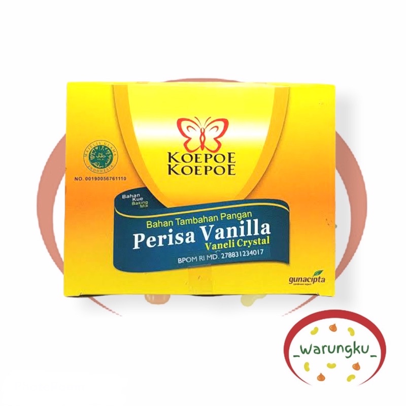 

[BOX] PERISA Vanilla 1 DUS Koepoe Koepoe isi 100pcs VANILI
