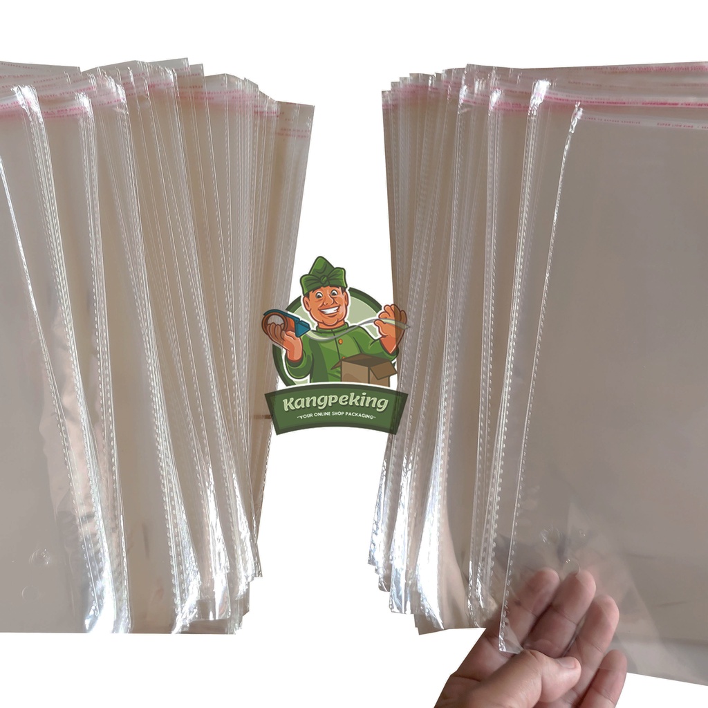 Plastik OPP TEBAL UKURAN 25x35 / Plastik Garment / Plastik Kemasan Baju / PLastik Seal Lem
