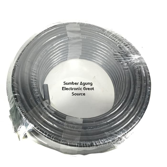 Kabel Anten Hitam 20M Trillion Kabel Antena Coaxial Cable 20 Meter