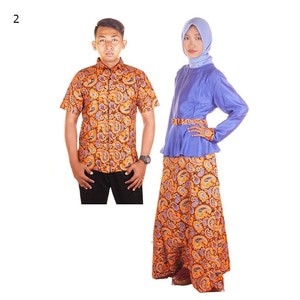 Couple Batik Sarimbit Gamis Baloteli