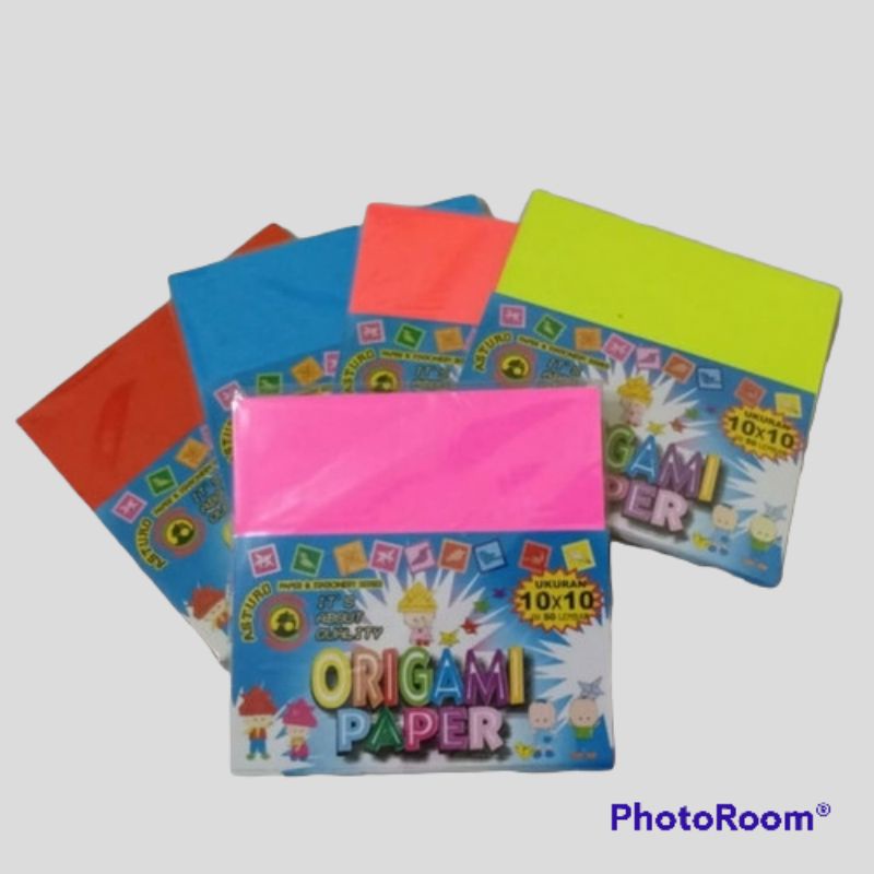 

Asturo origami paper/ kertas lipat 10x10 isi 50 lembar