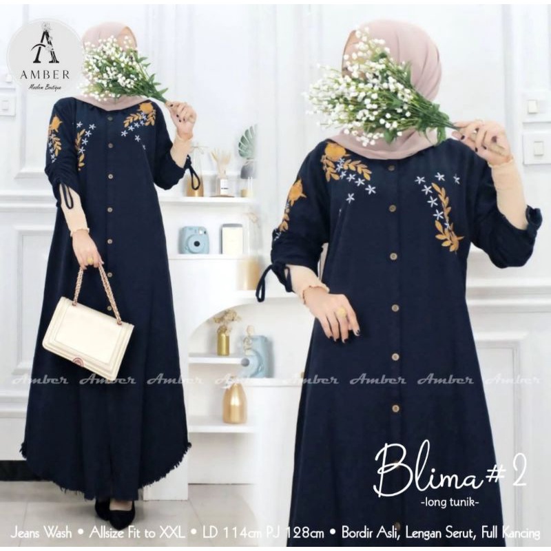 GAMIS JEANS TERBARU 2022 UNTUK WANITA MUSLIMAH DEWASA  BAJU MAXY  KEKINIAN  MODIS DAN TERPOPULER DEN