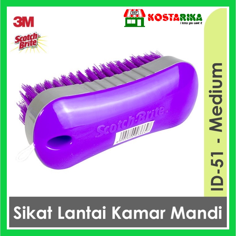 3M Scotch-Brite 3M Pel Strip Kuning Set ID 51 Sikat Lantai dapur toilet wc serbaguna Scotch Brite 3M