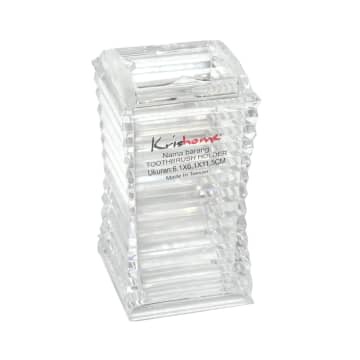 ACE Tempat Sikat Gigi Clear SKU 10108111 6.1x6.1x11.5 Cm