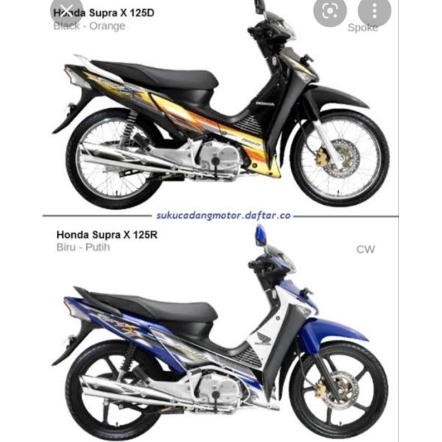 Full Set Body Motor Honda Supra 125 R / Perlengkapan Bodi Honda Supra X125 lama Old Warna