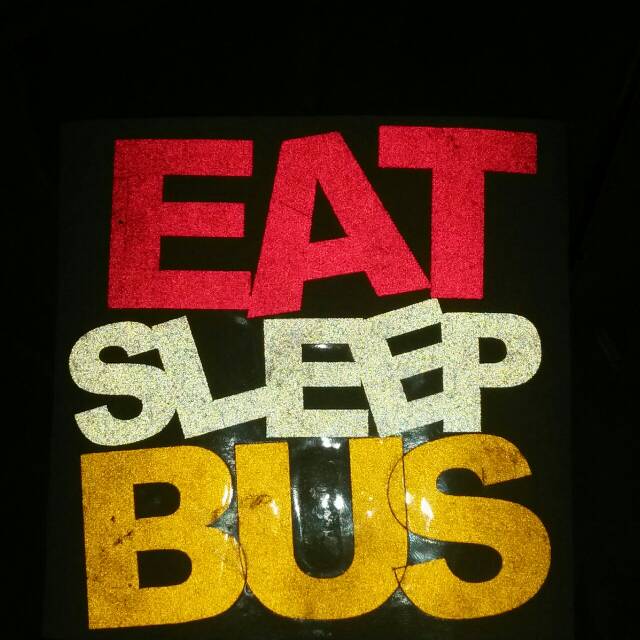 

sticker stiker bus bis eat sleep bus