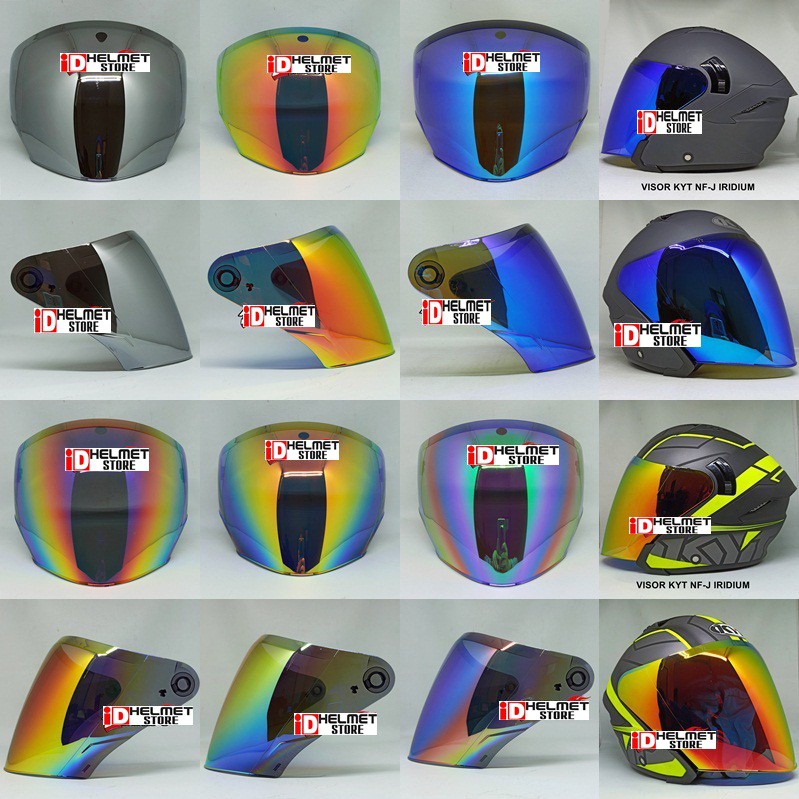 Visor Helm KYT NFJ iridium Kaca NFJ VRC Kaca Helm KYT