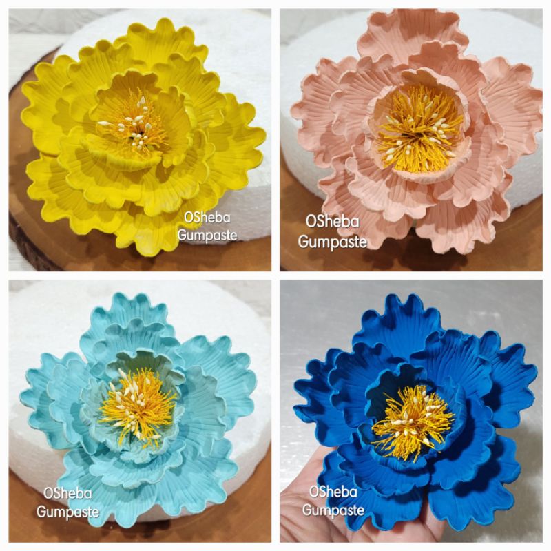 

[osheba] gumpaste bunga bs peony 10 cm