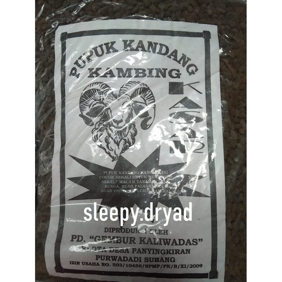 (1 Sak) Pupuk Kandang Kambing Organik