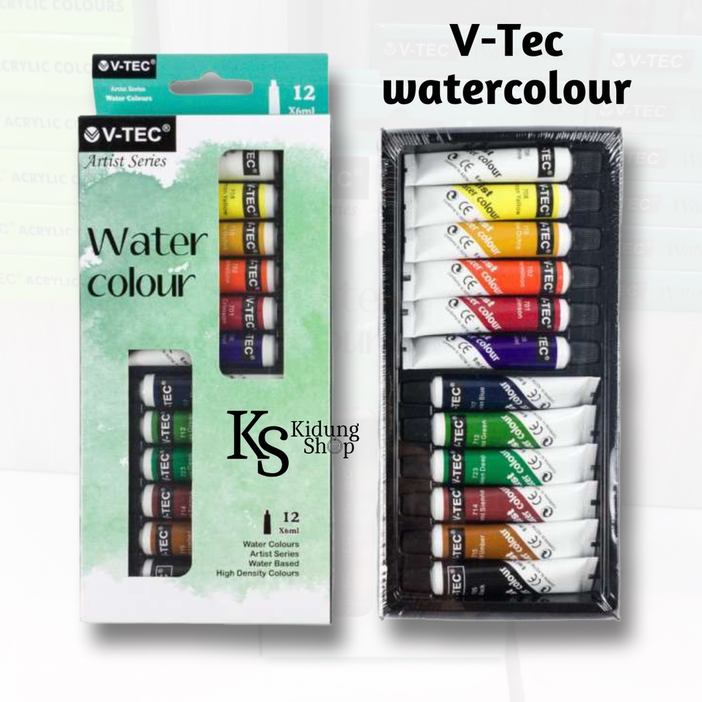

Cat Air V-Tec 12 Warna - Watercolor Watercolour VTec VT-1325