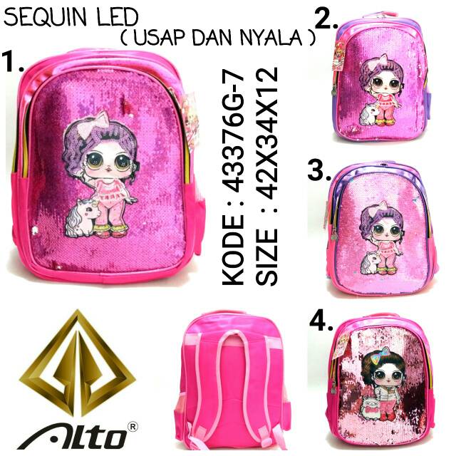 TAS RANSEL BACKPACK USAP DAN LAMPU SIZE LEBIH BESAR ALTO 43376G-7