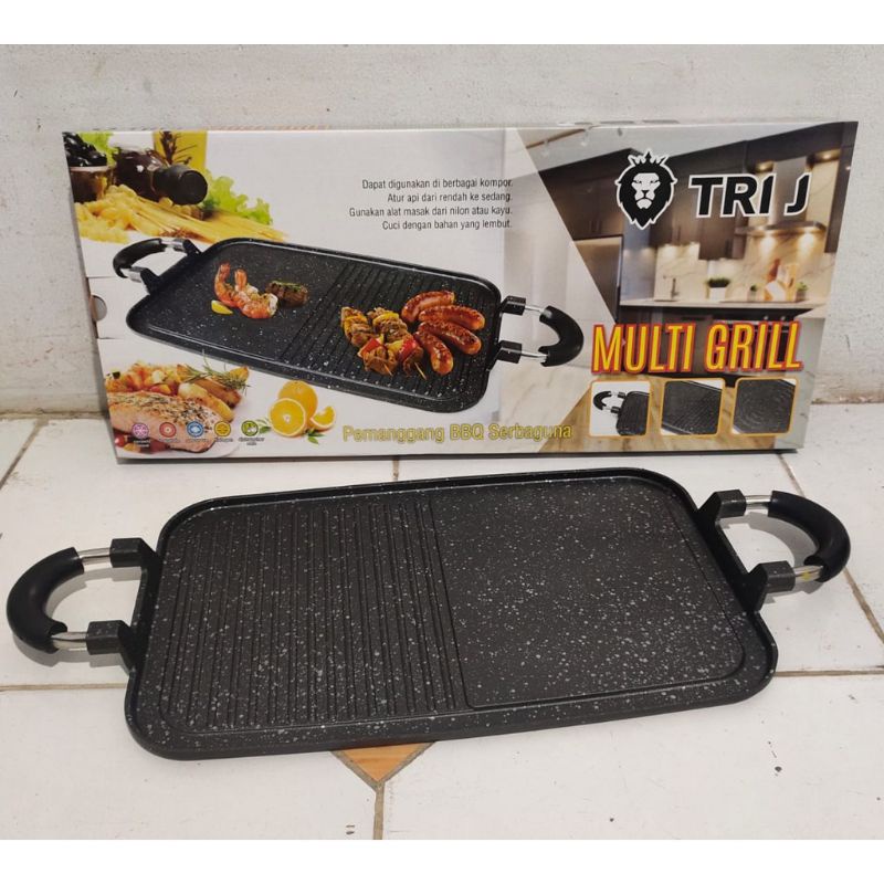 Multi Grill Tri J - BBQ Grillpan Panggangan Serbaguna Alat Panggang
