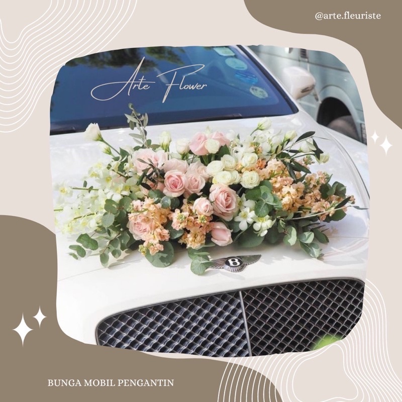Jual Bunga Mobil Pengantin Hiasan Mobil Wedding Dekorasi Pernikahan