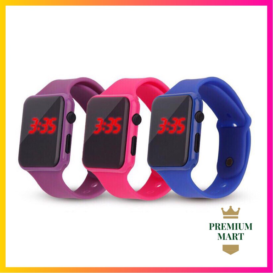 Jam Tangan Digital LED Display Watch Elektronik Watch Fashion [Ready 12 Warna]